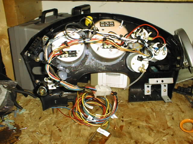 Rear of Aftermarket Gauges